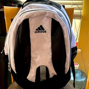 Adidas backpack black-and-white and grey